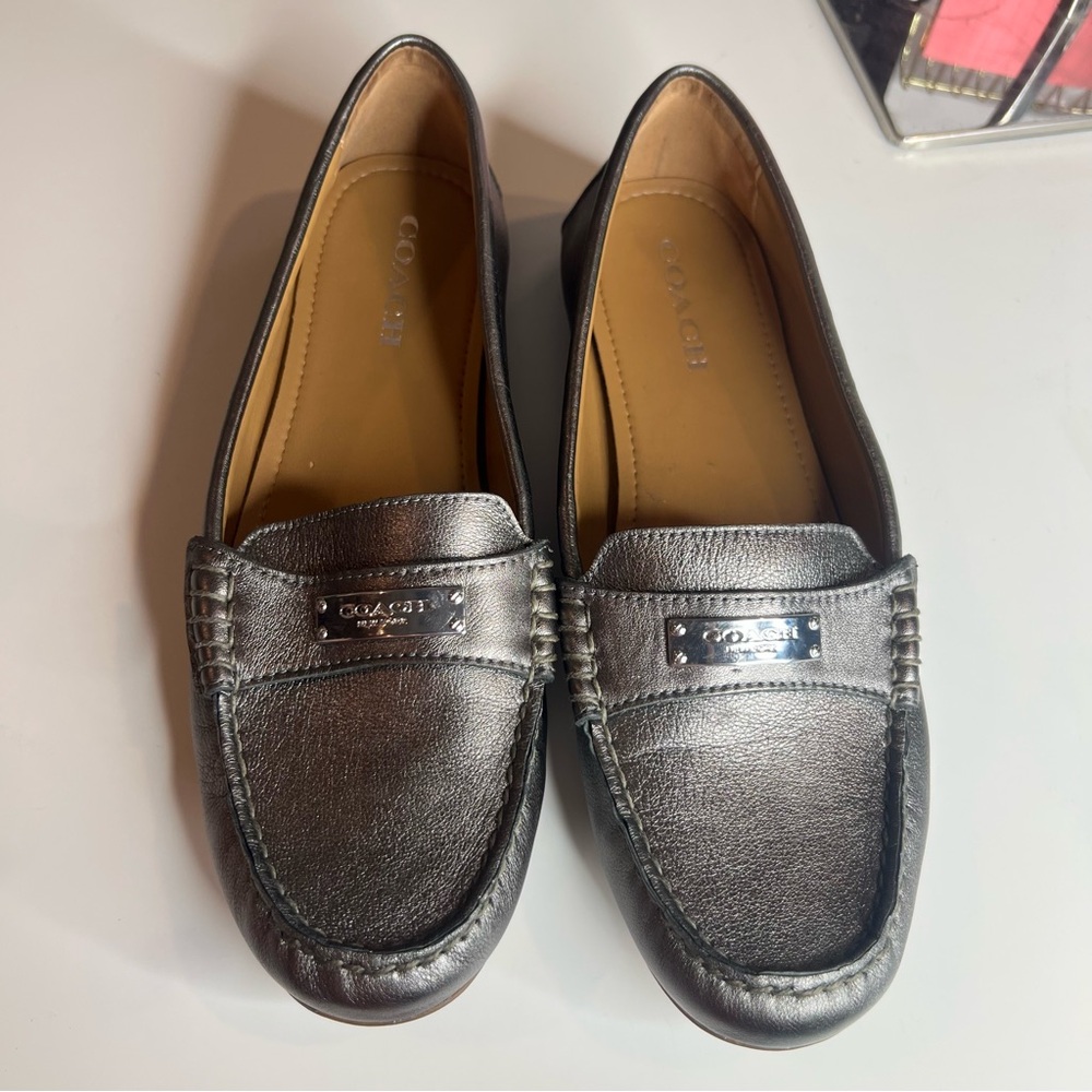 Coach Silver Flats Sleek Design